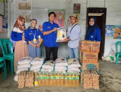 RPL, KNPI Bandarlampung dan Provinsi Serahkan Donasi Bencana Tanah Longsor di Pekon Sidomulyo