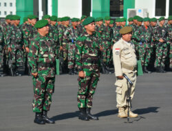 Kasrem 043/Gatam Kolonel Inf Prasetyo Pimpin Upacara Bulanan