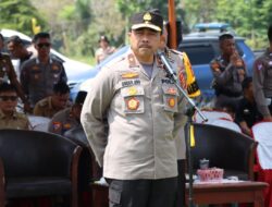 Wakapolda Bersama Karo Ops Polda Lampung Lihat Langsung Latihan Dalmas Terpadu Rayonisasi II
