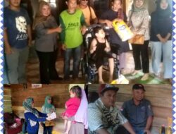 Rangkaian HuT SMSI Way Kanan , dampingi Tim Kemensos RI berikan  bantuan  kepeda 3 Warga