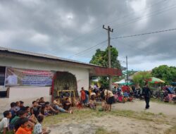 Nobar bersama Ganjar Pranowo Dalam Njamu Desa Pematang Kasih di Sergai