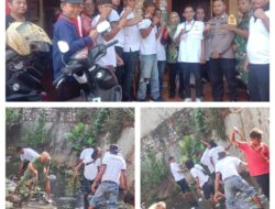 PAC Laskar Lampung Indonesia Teluk Betung Utara Bersinergi Dengan Aparat Setempat Melakukan Giat Kerja Bakti