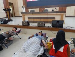 Jelang Hari Jadi Humas Polri Ke- 72, Polda Lampung Gelar Bakti Sosial Donor Darah