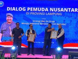 Berperan Aktif Wujudkan P4GN, Ketua GRANAT Lampung Dan Bupati Way Kanan Raih Penghargaan BNN RI