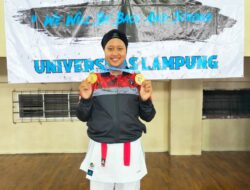 Ukm Karate Unila Raih 7  Mendali Emas Di Kejurnas Piala Kemenpora RI. Karate Antar Mahasiswa Pancasila