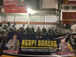 Ngopi Bareng Paguyuban Motor King, Kasat Samapta : Jaga Kamtibmas dan Tertib Berlalu Lintas