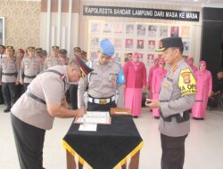 Kapolresta Bandar Lampung Lantik AKBP Erwin Irawan Sebagai Waka Polresta
