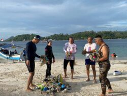 Jaga Ekositem Laut, Polda Lampung Bersih Bersih Pantai