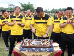 Polres Tulang Bawang Rayakan Ulang Tahun 29 Personelnya, AKBP James Sampaikan Pesan Ini
