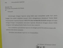 Kepala Dusun, Bedeng Sari Satu Pekon Gunung Terang (N,O) Memberikan Laporan Palsu Terkait Calon KPPS yang Tidak Jadi di Lantik.