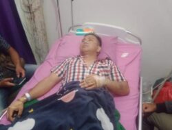 6 Tusukan Diterima Wartawan PWRI Tulangbawang saat Bertugas 