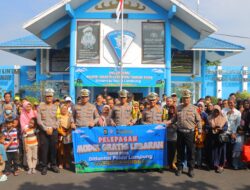Dirlantas Polda Lampung Berangkatkan Ratusan Mudik Gratis