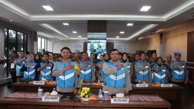 Polresta Bandar Lampung Gelar Pakta Integritas dan Pengambilan Sumpah Penerimaan Anggota Polri T.A. 2024