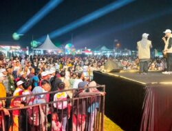 Ribuan Warga Lampung Tengah, Padati Gebyar Musik Lampung Maju Cagub Hanan A.Rozak.