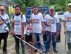 Tim Bandarlampung Bahagia Bersihkan Lingkungan Sukarame Harapan Jaya