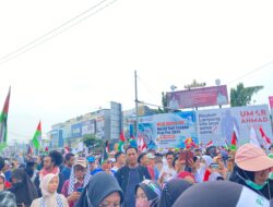 300 Personel Gabungan Polresta dan Polda Lampung Kawal Aksi Solidaritas Bela Palestina