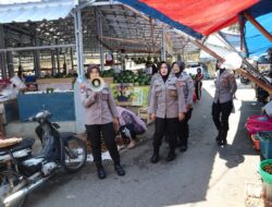 Polwan Polres Lampung Selatan Patroli Mobile Saat Shalat Jumat