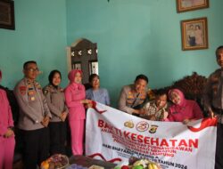 Berikan Motivasi dan Semangat, Kapolresta Bandarlampung Kunjungi Kediaman Anggotanya Yang Sakit Menahun dan Purnawirawan Polri, Sambut HUT Bhayangkara Ke 78