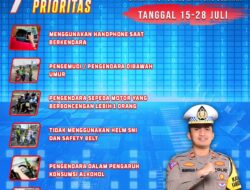 Tertib berlalulintas, 14 Hari Operasi Patuh Krakatau 2024 Polres Lampung Selatan.