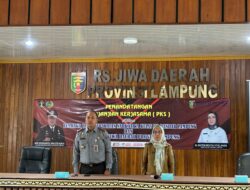Tingkatkan Layanan Perawatan dan Kesehatan Warga Binaan, Lapas Narkotika- RSJ Lampung Teken PKS