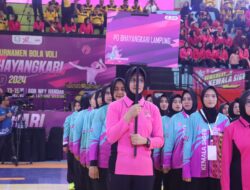 Bhayangkari Cup 2024 Zona 3 Resmi Dibuka di GOR Way Handak Lampung Selatan.