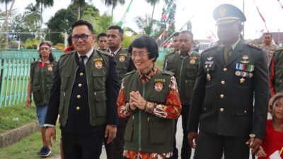 AKBP Dennie Dampingi Ketua LPAI Kunjungi Kampung Pancasila di SBB