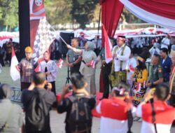 Semarak Kirab Merah Putih Peringati Dies Natalis ke-59 Unila