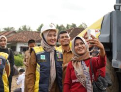 Wagub Jihan Nurlela Resmikan Dimulainya Perbaikan  Ruas Jalan Di Kabupaten  Lampung Timur