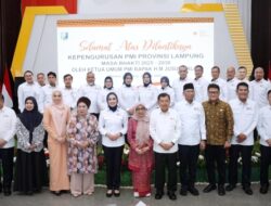Gubernur Lampung Hadiri Pelantikan Pengurus PMI Provinsi Lampung 2025–2030
