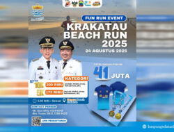 Lampung Selatan Siap Gelar Krakatau Beach Run 2025, Tawarkan Rute Lari dengan Pemandangan Spektakuler
