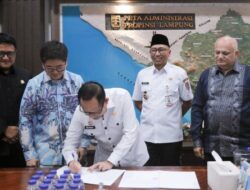 Gubernur Lampung Saksikan Penandatanganan MoU Pembangunan Pusat Logistik Pangan Halal