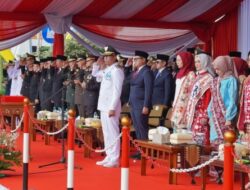 Gubernur Rahmat Mirzani Djausal Pimpin Upacara HUT ke-80 RI di Lapangan Korpri