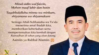 M. Andi Purwanto Sekda Kabupaten Pringsewu Mengucapkan Selamat Hari Raya Idul Fitri 1447 H