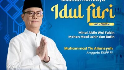 Di Hari Fitri, Muhammad Tio Aliasyah Ajak Perkuat Silaturahmi dan Integritas