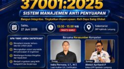 DPP APKLINDO Lampung Gelar Awareness Training ISO 37001 dalam Rangka HUT ke-41