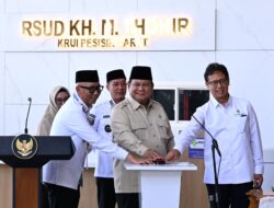 Presiden Prabowo Resmikan RSUD K.H. Muhammad Thohir Krui, Perkuat Layanan Kesehatan di Pesisir Barat
