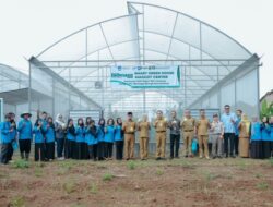 Wagub Jihan Panen Melon Smart Greenhouse di SMK SPP Lampung, Dorong Vokasi Pertanian Berbasis Teknologi