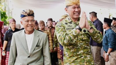 Angkon Muakhi, Pangdam XXI/Radin Inten Mayor Jenderal TNI Kristomei Sianturi dan Ansyori Sabak