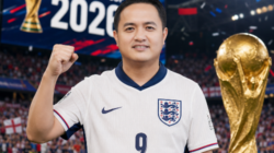 Thomas Amirico Pindah Dukung Inggris, Nobar Semifinal Piala Dunia di PKOR Way Halim Makin Panas