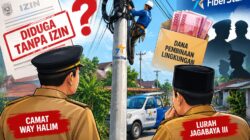 Tiang Fiber Optik Diduga Berdiri Tanpa Izin, Dugaan Dana Pembinaan Seret Nama Camat dan Lurah