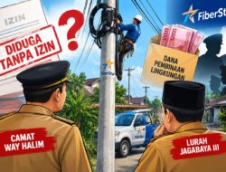 Tiang Fiber Optik Diduga Berdiri Tanpa Izin, Dugaan Dana Pembinaan Seret Nama Camat dan Lurah