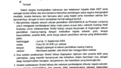 Pascaerupsi GAK, Disdikbud Lampung Imbau SMA/SMK/SLB Gelar Salat Istisqa dan Kembali Pembelajaran Tatap Muka