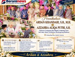 Gubernur Lampung dan Bupati Lampung Utara Jadi Saksi Akad Pernikahan Ardan Khandari dan Azzahra Aliqa Putri
