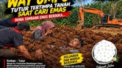 Tutur Tewas Tertimbun Tanah Saat Cari Emas di Way Umpu, Aktivitas PETI Pakai Excavator Disorot