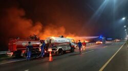 Hutama Karya Siagakan Armada Pemadam Karhutla di Tiga Ruas Tol Trans Sumatera, Pengguna Jalan Diimbau Waspada
