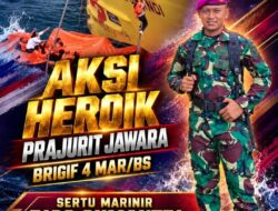 Gendong Anak Turun dari Kapal Terbakar, Aksi Prajurit Marinir Rico Sumantri Tuai Apresiasi